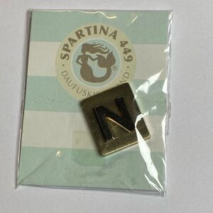 New Old Stock Spartina 449 Magnetic Accessories Golden Letter N Charm